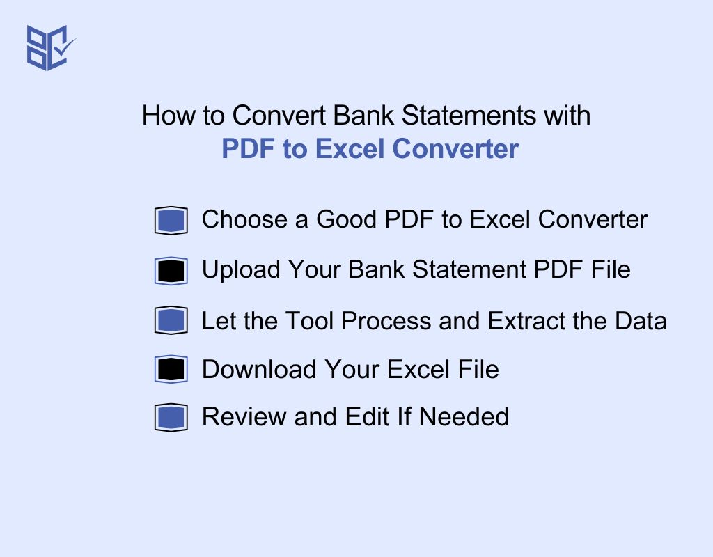 How to Convert Bank Statements with PDF to Excel Converter